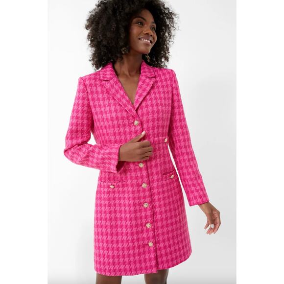 Tuckernuck Pomander Place Magenta Tweed Stacie Dress Sz XXL - Picture 1 of 6